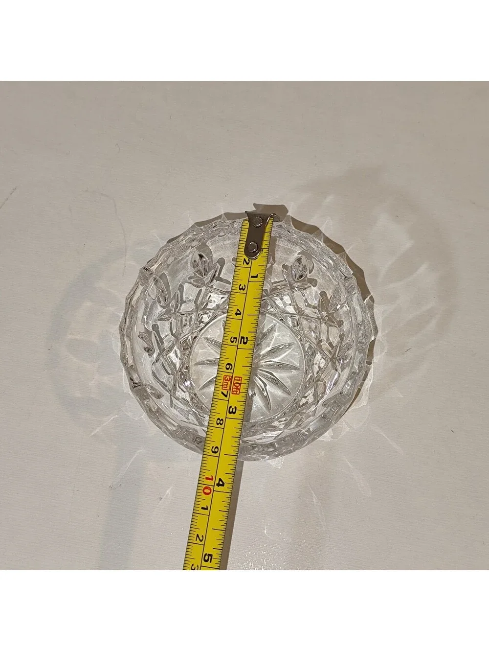 vintage crystal sugar bowl with lid Excellent Condition